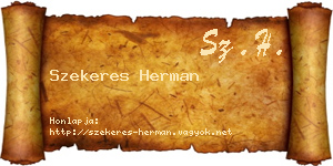 Szekeres Herman névjegykártya
